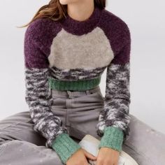 Brand New With Tag, Size: S Chest: 32 Inches- 82cm Length: 16.8 Inches- 35cm Materials: 59% Recycled Polyester, 29% Acrylic, 9% Wool, 3% Spandex Brushed-Soft Pullover Sweater From Uo Crafted From A Cozy Wool Blend With Recycled Materials. Ultra-Cropped With A Mock Neckline, Puffy Long Sleeves And Finished With Ribbed Trim At The Collar, Cuffs And Hem. Puffy Long Sleeves, Yellow Knit Sweater, Urban Outfitters Women, Yellow Knit, High Neck Sweater, Mock Neckline, Mock Neck Sweater, Women Vintage, Knit Sweater Cardigan