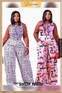 Summer Casual Steet Wear Printed O-neck Sleeveless Crop Top Loose Wide Leg Pants Two Piece Set Trendy Sleeveless Spring Sets, Trendy Sleeveless Vacation Sets, Chic Sleeveless Vacation Sets, Sleeveless Crop Top, Leg Pants, Two Piece Sets, Summer Casual, Wide Leg Pants, Wide Leg