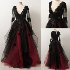 Burgundy Wedding Dress Long Sleeve, Mare Barrow Dress, Burgandy Black Wedding Dress, Burgundy Wedding Dress With Sleeves, Gothic Wedding Dresses, Halloween Wedding Dresses, Burgundy Wedding Dress, Black Red Wedding, Wedding Dresses Long Sleeve