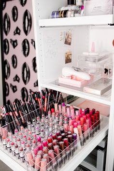 MY MAKEUP INSTALLMENT AND ORGANIZATION FT. DEUXALITI | The Skinny Confidential Organization Shelves, Beauty Closet, Makeup Organization Diy, Makeup Storage Organization, Beauty Organization