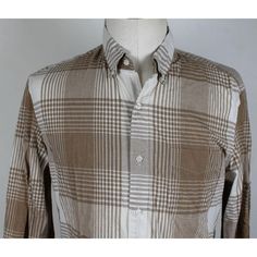 New J.Crew Slim Stretch Secret Wash Button Down Shirt Mens Medium Brown Plaid Item Condition: New Without Tags Classic Fit Secret Wash Process For A Super-Soft Finish Button Front Button-Down Collar Single Patch Chest Pocket Shirttail Hem Single Button Barrel Cuffs 98% Cotton, 2% Spandex Measurements Chest (Across The Chest, Laying Flat): 22" Sleeve Length (Center Of Collar To Cuff): 35" Length (Base Of Collar To Hem: 30" Brown Cotton Shirt With Casual Collar, Plaid Tops With Casual Collar And Button Closure, Beige Cotton Shirt With Button Closure, Classic Brown Shirt With Casual Collar, Beige Cotton Tops With Casual Collar, Beige Cotton Top With Placket, Beige Cotton Top With Casual Collar, Vintage Shirt With Casual Collar And Buttons, Vintage Shirt With Casual Collar