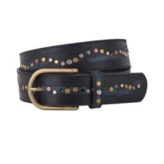 Old School Stud Belt Black Description: Add An Eye-Catching Addition To Your Ensemble With This Leather Belt Featuring Distressed Accents And Colorful Studs. 1.5'' W Leather Gucci Belt Women, Stud Belt, Rainbow Belts, Ralph Lauren Leather, Wide Leather Belt, Wrap Belt, Studded Belt, Western Belts, Gucci Leather