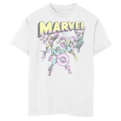 He'll love showing off his favorites with this boys' Marvel Group Shot Distressed Comic Cover Graphic Tee. He'll love showing off his favorites with this boys' Marvel Group Shot Distressed Comic Cover Graphic Tee. Crewneck Short sleevesFABRIC & CARE Cotton Machine wash Imported Size: X Small. Color: White. Gender: male. Age Group: kids. Themed Multicolor T-shirt With Character Print, Pop Culture Multicolor T-shirt With Character Print, Multicolor Pop Culture T-shirt With Character Print, Character Print Graphic Tee For Comic-con, Comic-con Character Print Graphic Tee, White Superhero T-shirt With Character Print, Comic-con Character Print Short Sleeve Tops, Pop Culture Multicolor Tops With Character Print, Themed Tops With Graphic Print For Fan Conventions