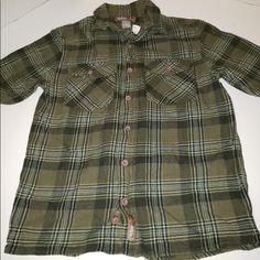 Urban Pipeline Plaid Shirt, Size Medium, 100% Cotton, Long Sleeved, Button Up, New, Never Worn, Good Condition A1023 Plaid Cotton Short Sleeve Shirt With Button Closure, Green Casual Flannel Shirt With Button Closure, Casual Green Flannel Shirt With Button Closure, Short Sleeve Plaid Flannel Shirt With Pockets, Plaid Short Sleeve Flannel Shirt With Pockets, Plaid Short Sleeve Button-up Shirt, Short Sleeve Cotton Flannel Shirt With Button Closure, Plaid Button-up Short Sleeve Shirt, Casual Short Sleeve Flannel Shirt With Button Closure