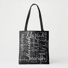 your name pattern black stylish tote bag - tap/click to personalize and buy #totebag #typography #elegant #name #cool #pattern Typography Elegant, Stylish Tote Bag, Party Essentials, Your Outfit, Designer Gifts, Personalize Bag, Custom Bags, Print Tote, Printed Tote Bags