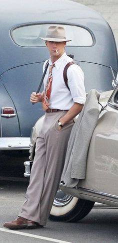 Gatsby Outfit, 1940s Mens Fashion, Gangster Squad, The Gangster, 1920s Mens Fashion, 20s Fashion, Vintage Mens Fashion, Retro Mode, The Great Gatsby