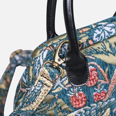 With a nod to the Victorian era, MCW’s freshly combines the classic and elegant design of the traditional carpet bag with a textural and tactile twist.The main body of the bags is made with thick chenille carpets. The handles and belts are genuine leather with heavy cotton canvas lining. Every bag comes with a detachable and adjustable shoulder strap (55 inches) made from the same chenille as the bag and fixed with high-quality bronze hookers on the two ends.The carpet hand bag size is perfect f William Morris Strawberry Thief, Traditional Carpet, Strawberry Thief, Carpet Bag, Secret Sale, New Launch, 6 D, William Morris, Victorian Era