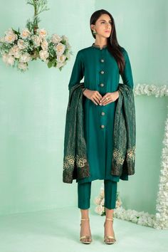 Pakistani Designer Online | Sarosh Salman | Luxury Pret & Wedding Wear Semi-stitched Gold Kurta With Naqshi, Traditional Drape Silk Lawn Suit For Festive Occasions, Silk Lawn Suit With Traditional Drape For Festive Occasions, Designer Wear Straight Kurta In Chinon, Designer Semi-stitched Raw Silk Kurta, Designer Raw Silk Semi-stitched Kurta, Elegant Raw Silk Kurta With Dabka Details, Elegant Raw Silk Kurta With Dabka, Designer Straight Kurta With Dabka Work