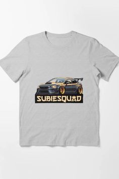 a t - shirt that says subesquad with an image of a car on it