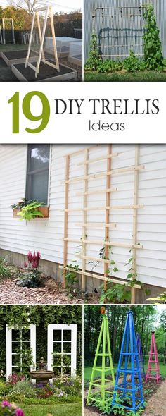 diy trellis ideas for the garden are easy to make and perfect for any type of planter