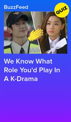 the poster for we know what role you'd play in a k - drama