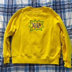 Kith X Rugrats Yellow Crewneck, Size Medium, Worn 3 Times 100% Authentic Yellow Crew Neck Grunge T-shirt, Rugrats Sweater, Retro Yellow Crew Neck Sweater, Vintage Yellow Crew Neck Shirt, Cynthia Rugrats Tshirt, Yellow Crewneck, Affordable Yellow 90s T-shirt, Sweaters Crewneck, Men Sweater