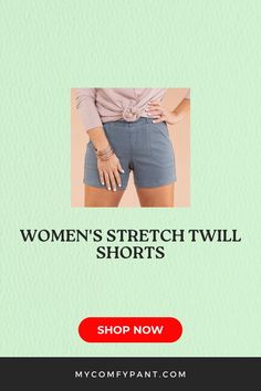 Shorts Style Tops, Twill Shorts, Effortless Chic, Twill Fabric, Shorts With Pockets, Summer Wardrobe, Sunny Days, Effortless Style, Casual Chic