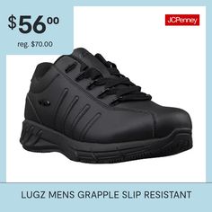 Features: Water Resistant, Cushioned, Slip ResistantClosure Type: Lace-UpShoe Heel Height: 2 InchesUpper/Outer Base Material: 100% SyntheticShoe Lining Material: TextileSole Material Content: 100% RubberToe Type: Round Toe, Closed ToeCare: Spot CleanHeel Style: Flat HeelCountry of Origin: Imported Sporty Slip-on Sneakers With Reinforced Toe, Casual Low-top Walking Shoes With Reinforced Toe, Comfortable Slip-resistant Walking Shoes For Streetwear, Slip-on Slip-resistant Work Sneakers, Slip-on Slip-resistant Sneakers For Work, Functional Slip-resistant Low-top Walking Shoes, Functional Slip-resistant Walking Shoes For Streetwear, Slip-resistant Lace-up Walking Shoes, Casual Slip-resistant Work Sneakers