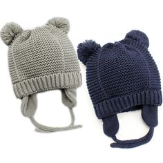 PRICES MAY VARY. Material - ACRYLIC with soft fleece lining, use Eco-friendly healthy material, no peculiar smell, make baby hats soft, warm and comfortable Nice Design - Cute Infant beanie hat with earflaps, great coverage for head, ears and neck. Stay securely in place with chinstraps. Longer use with premium quality stretchy knit Occasions - Exemaba Baby Earflap Beanie with good elasticity and heat preservation, suit for Autumn, Winter, Home, School, Travel, Birthday, Christmas and so on Size Kids Winter Hat, Infant Beanie, Knitted Baby Beanies, Earflap Beanie, Kids Winter Hats, Crochet Baby Beanie, Knitted Hats Kids, Newborn Hats, Baby Beanie Hats