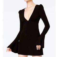 Reposhing This Item I Purchased From @Nutsycloset. Loved It, But Ready To Rotate For Something New. Questions? Leave A Comment Below! Black Long Sleeve Mini Dress, Empire Waist Tops, Coral Dress, Mini Dress Black, Grad Dresses, Large Dress, People Talk, Knit Mini Dress, Black Xs