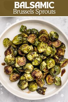 Try these easy roasted balsamic Brussels sprouts! They’re deliciously crispy, slightly sweet, and make a great side dish for any meal, especially during the holidays. Brussel Sprout Recipe, Brussels Sprouts Roasted, Quick Easy Side Dishes, Sprout Recipe, Balsamic Brussels Sprouts, Zone Recipes, Clean Eating Vegetarian Recipes, Clean Eating Vegetarian, Quick Side Dishes