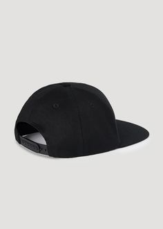 The American Flat Billed Cap in Black. Adjustable, close fitting cap with flat bill. Black, featuring embroidered American Tall logo. Snap closure back. Please note that for hygienic reasons, hats are FINAL SALE. MORE DETAILS:We like what we do, and you do too. You’re already donning tees and jeans that fit better than you could have possibly imagined. And sure, maybe finding a hat that fits isn’t so difficult. But here’s an opportunity to rep’ your favorite brand while you’re out with your crew Classic Black Snapback Hat With Flat Brim, Classic Black Snapback Hat With Embroidered Logo, Classic Black Flat Brim Snapback Hat, Classic Black Baseball Cap With Flat Bill, Classic Black Baseball Cap With Flat Crown, Adjustable Black Fitted Hat With Embroidered Logo, Black Adjustable Fitted Hat With Embroidered Logo, Hip Hop Black Fitted Hat With Embroidered Logo, Urban Adjustable Fitted Hat With Flat Crown