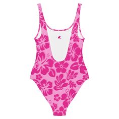 Live your best beach life in our Raspberry Pinks One-Piece Swimsuit. With a beautiful floral print and flattering fit, this swimsuit is perfect for all shapes and sizes. The silky smooth material will have you feeling the Aloha love while you chill at the beach or pool. Now that's something to be Extremely Stoked about!• 82% Polyester, 18% Spandex• Chlorine-resistant fabric• Cheeky fit with a scoop neckline and a low scoop back• Zig-zag stitching• Double-layer front• Four-way stretch material st Pink One Piece, Hawaiian Flowers, Beach Life, Zig Zag, Live For Yourself, Scoop Neckline, At The Beach, One Piece Swimsuit, Double Layer