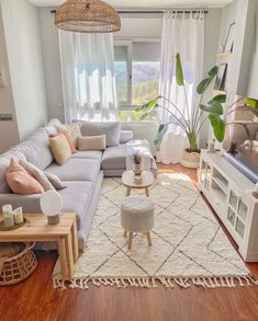 the living room is clean and ready for us to use in its new owner's home