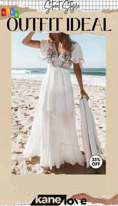 Embroidery Short Sleeve Maxi Cover Dress White Embroidered Short Sleeve Maxi Dress, White Beach Cover-up Dress With Floral Embroidery, Floral Embroidery Short Sleeve Beach Cover-up Dress, Spring Embroidered Dress For Beach Cover-up, Embroidered Maxi Length Beach Cover-up Dress, Dress Cover, Women's Fashion Dresses, Fashion Dresses, Street Style