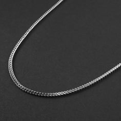 This men's Franco Chain necklace was designed to wear alone or stacked with other chains or pendants. Forged in 316L stainless steel, this men's chain necklace is waterproof, tarnish proof and hypoallergenic - no green skin. 24 inches long 2.5mm thick Premium grade 316L stainless steel Black plated and steel ► International orders are subject to tax/duty fees. This is uncontrollable on our end. Shipping can take up to 6 weeks due to customs. ► There are no returns/exchanges on sale items, person Silver Stainless Steel Cuban Link Necklace With Box Chain, Minimalist Stainless Steel Curb Chain Necklace, Stainless Steel Wheat Chain Necklace, Minimalist Cuban Link Necklace With Box Chain, Minimalist Stainless Steel Cuban Link Chain Necklace, Minimalist Silver Wheat Chain Necklace, Stainless Steel Cuban Link Necklace With Cable Chain, Metal Wheat Chain Link Necklace, Gift Stainless Steel Wheat Chain Necklace