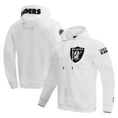 Bundle up without toning down your spirit by grabbing this Las Vegas Raiders Classic Chenille Double Knit Pullover Hoodie from Pro Standard. The hoodie uses a midweight fabric to keep you shielded from the crisp air. It also features embroidered Las Vegas Raiders graphics so that your team pride can still stand out when you add layers on. Crisp Air, Las Vegas Raiders, Still Standing, Double Knit, Knit Pullover, White Hoodie, Double Knitting, Knitted Pullover, Pullover Hoodie