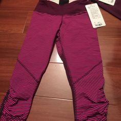 Nwt Size 4. Top Is Not Included. Run For Your Life, Cropped Wide Leg Pants, Lululemon Pants, Wide Leg Cropped Pants, Running Leggings, Athletic Leggings, Lululemon Women, Pants Straight, Drawstring Pants