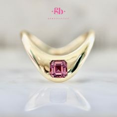 Indulge your architectural side with this pink spinel right hand ring. Because you deserve a little treat ;)