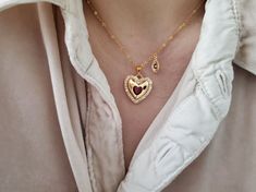 Dainty Ruby Heart necklace for women, custom delicate Gold Heart Necklaces, Love Necklace, Everyday Necklace, Friendship, Bridesmaid Gift❤ If you want to add additional pendant, please check out this together.https://www.etsy.com/listing/871113780/additional-pendant?ga_search_query=additional&ref=shop_items_search_1&frs=1❤ 17.75" long chain But if you want shorter or longer chain, Just leave a note about this when you check out.     I will make that size.………………………………….❤ T H E ∙ O R A C L Heart Pendant Charm Necklace With Clavicle Chain For Wedding, Heart Pendant Clavicle Chain Charm Necklace For Wedding, Heart Necklace With Adjustable Chain For Valentine's Day Wedding, Wedding Charm Necklace With Heart Pendant And Adjustable Chain, Clavicle Chain Charm Necklaces For Wedding And Valentine's Day, Heart Charm Necklace For Bridesmaid Gift On Valentine's Day, Elegant Heart Necklace As Bridesmaid Gift, Wedding Necklace With Delicate Chain For Valentine's Day, Elegant Heart Necklace For Bridesmaid Gift