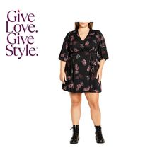 in stock Fall Floral Dress With Ditsy Print, Fall Floral Dress With Ditsy Floral Print, Floral Print Dress For Date Night In Fall, Floral Print Dress For Fall Date Night, Printed Floral Dress For Fall, Casual Floral Dress For Date Night, Chic Plus Size, Tall Jeans, Sneaker Dress Shoes