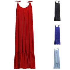 Slip beach skirt women's loose solid color fashion strap open back swing long skirt woman Chic Solid Color Maxi Sundress, Chic Maxi Length Sundress In Solid Color, Solid Maxi Dress With Adjustable Straps, Chic Maxi Length Solid Color Sundress, Summer Floor-length Solid Color Dresses, Floor-length Summer Dresses In Solid Colors, Plain Floor-length Summer Dresses, Summer Solid Suspender Dress For Beach, Flowy Solid Color Maxi Dress