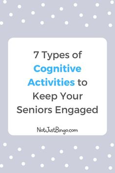 Cognitive Activities for Seniors in Assisted Living Facilities Cognitive Activities