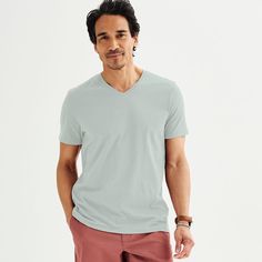 Versatile style. Whether you wear it alone or as a layering piece, you can't go wrong with this versatile Apt. 9 tee.Versatile style. Wear this men's Apt. 9 t-shirt alone or as a layering piece. Click on this MEN'S GUIDE to find the perfect fit and more!PRODUCT FEATURESV-neckShort sleevesStretch fabricTag freeSoft touchFABRIC & CARECotton/Spandex: Black, Modern White, Blue Beauty, Fog Heather, Frost Wind, Oatmeal, Lime Crush, Green Twist, Parasol Peach, Grey Inlay, Prima SageCotton/Polyester/Spa Cotton V-neck T-shirt For Layering, Casual Relaxed Fit T-shirt For Layering, Comfortable Gray V-neck T-shirt, Gray V-neck T-shirt For Everyday, Everyday Gray V-neck T-shirt, V-neck T-shirt For Summer Layering, Gray Everyday V-neck T-shirt, Summer V-neck T-shirt For Layering, V-neck Stretch T-shirt For Layering