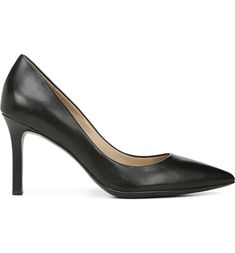 Naturalizer Anna Pointed Toe Pump (Women) | Nordstrom Office Heels, Walking In High Heels, Modern Handbag, Black Suede Heels, Evening Shoes, Black Leather Heels, High Heel Pumps, Suede Heels, Womens Heels