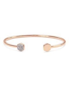 Every gal needs a reliable bracelet that matches every outfit, and that's exactly with the Davis 18k Rose Gold Vermeil Cuff Bracelet in White Diamond is. A luxurious addition to your stack or the finishing touch for a formal look, this cuff bracelet can do it all. The Davis Cuff Bracelet is an elegant accessory that you'll wear time and time again. Gold Vermeil Jewelry, Vermeil Jewelry, Engraved Jewelry, Engraved Items, Elegant Accessories, Diamond Sizes, Kendra Scott, 18k Rose Gold, White Diamond