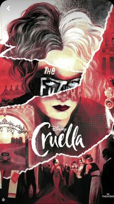 a movie poster for the film cruela