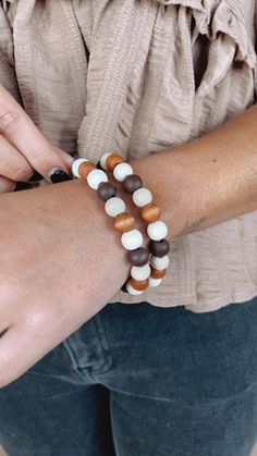 Elevate your accessory game with our Tell All Two Stack Boho Beaded Bracelet. Perfect for both casual and formal occasions, this bracelet is a perfect addition to your jewelry collection! Beaded Bracelet Fall Patchwork, Style Wide Leg Jeans, Bride Top, Festival Shop, Bow Belt, All Things New, Exclusive Dress, Everyday Chic, Dresses By Length