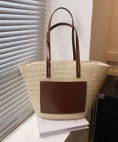 Korean Versatile Large Capacity Straw Woven Satchel Bag HandbagThis bag is made of fine Straw Woven fabric.Measurement: 30cm/11.7" * 30cm/11.7" * 17cm/6.63"Inside pockets. Satchel Bag, Free Giveaway, Satchel Bags, Inside Pocket, Woven Fabric, Bags Handbags, Satchel, Straw, Handbags