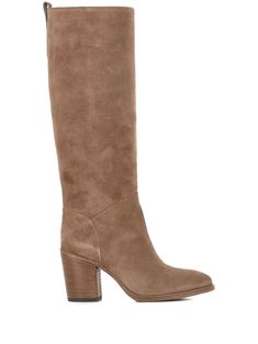 beige suede side zip fastening pull-tab at the heel high block heel almond toe Suede Heeled Boots With Sculpted Block Heel, Beige Suede Boots With Block Heel, Chic Beige Suede Knee-high Boots, Chic Suede Heeled Boots With Block Heel, Chic Beige Heeled Boots With Suede Lining, Suede Block Heeled Boots With Suede Lining, Suede Heeled Boots With Block Heel, Chic Suede Knee-high Boots With Stacked Heel, Elegant Beige Suede Heeled Boots