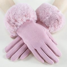 Tech Gloves Choose From Hot Pink Pink Yellow Red Snake Winter Driving, Pink Gloves, Tech Gloves, Texting Gloves, Fur Gloves, Warmest Winter Gloves, Cashmere Gloves, Pink Faux Fur, Fingerless Mittens