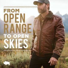 We love this distressed brown leather bomber jacket for men — the vintage style brings a classic, rugged look to any outfit. Men’s leather bomber jackets are an easy choice when they look and feel this good! Men's Leather Jackets, Best Leather Jackets, Rugged Look, High Altitude, Aviator Style, Down To Earth, Brown Leather Jacket