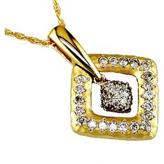 Royal 14K Yellow Gold Diamond Necklace - 0.58 Carat Total Diamond Weight Diamond Birthstone, Luxury Necklace, Yellow Gold Jewelry, Gold Diamond Necklace, Royal Jewelry, Round Diamond, Diamond Shapes, Round Diamonds, Gold Diamond