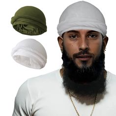 PRICES MAY VARY. Color Options: Available in 8 different colors for the men's head wrap. Size (Approx.): M: Suitable for head circumference 22.05-23.62 inches.Fitted sizes 7 - 7 1/2. With elastic, providing a comfortable fit for most boys, girls, men and women. L: Suitable for head circumference 23.63-25.2 inches. Fitted sizes 7 1/2 - 8. If your head circumference is larger, you can choose this size Comfortable to Wear: The inner liner of the turban hair scarf is made of silk, while the outer li Mens Head Wrap, Sleeping Bonnet, Loose Tie, Head Wrap Scarf, Hair Cover, Hair Scarf, Cap Hair, Head Wrap, Head Circumference