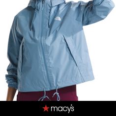 in stock Hooded Rain Jacket, Pocket Bag, North Face Women, Steel Blue, North Face, Rain Jacket, The North Face, Pick Up, In Store