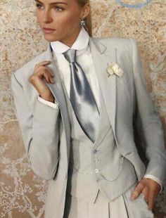 Tuxedo Women Suits, Wedding Suit Women, Womens 3 Piece Suit, Dressy Pant Suits, Ladies Trouser Suits, Wedding Pantsuit, Grey Suit Wedding, Women Suits Wedding, Tuxedo Women