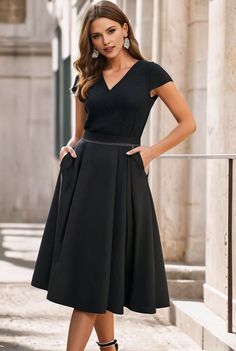 romantic v neck lace bodice wedding guest dress with pockets 112300 V-neck Summer Dresses For Office Wear, Summer V-neck Office Lady Dress, Summer V-neck Office Dress, Summer Office Lady V-neck Dresses, Casual V-neck Midi Dress For Semi-formal Occasion, Elegant V-neck Dress For Night Out In Spring, Formal V-neck Midi Dress, Spring Formal A-line V-neck Dress, Elegant Short Sleeve V-neck Party Dress