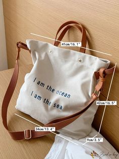 BirdinBag - Stylish Graphic Shopper Bag for Graduates and Students, Ideal for School, College, and Travel Style Preppy, School College, Shopper Bag, Canvas Bag, Large Bags, Burlap Bag, Reusable Tote Bags, Tote Bag, Handbags