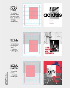 an info sheet with different font and numbers on it, including the words adidas