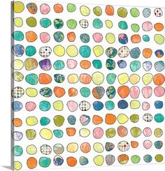 an art print with colorful circles on it